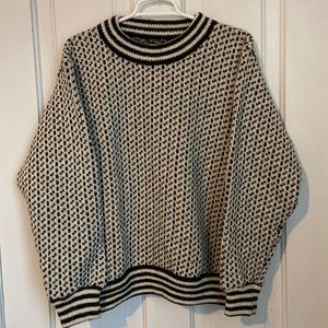 Vtg L.L. Bean Norwegian crewneck sweater, women’s medium.